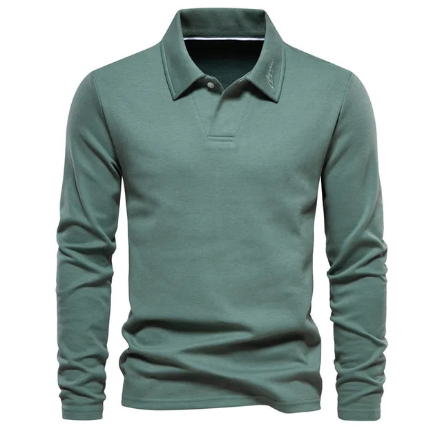 Carlos | Langarm-Poloshirt
