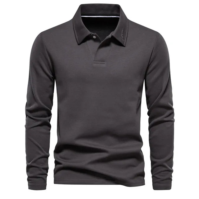 Carlos | Langarm-Poloshirt