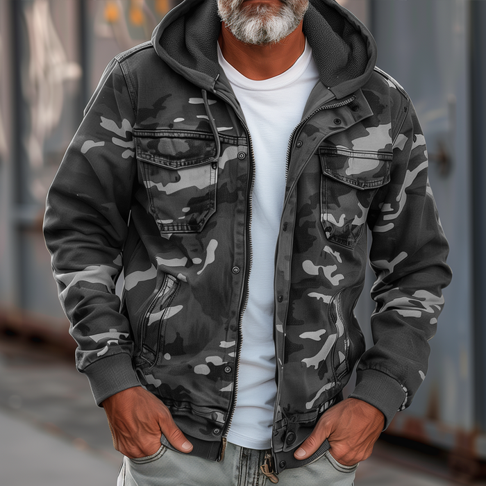 Mac - Jacke Mit Tarnmuster