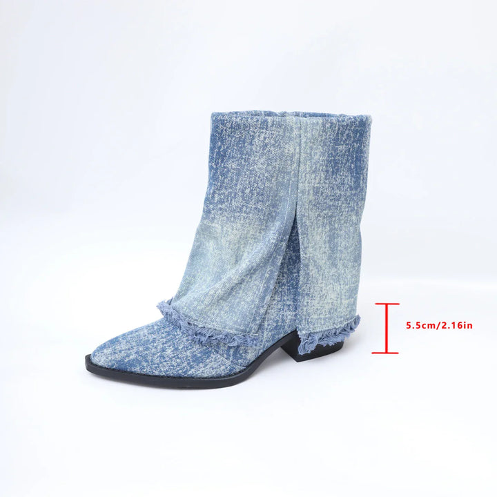 Diwata - Denim-Stiefel