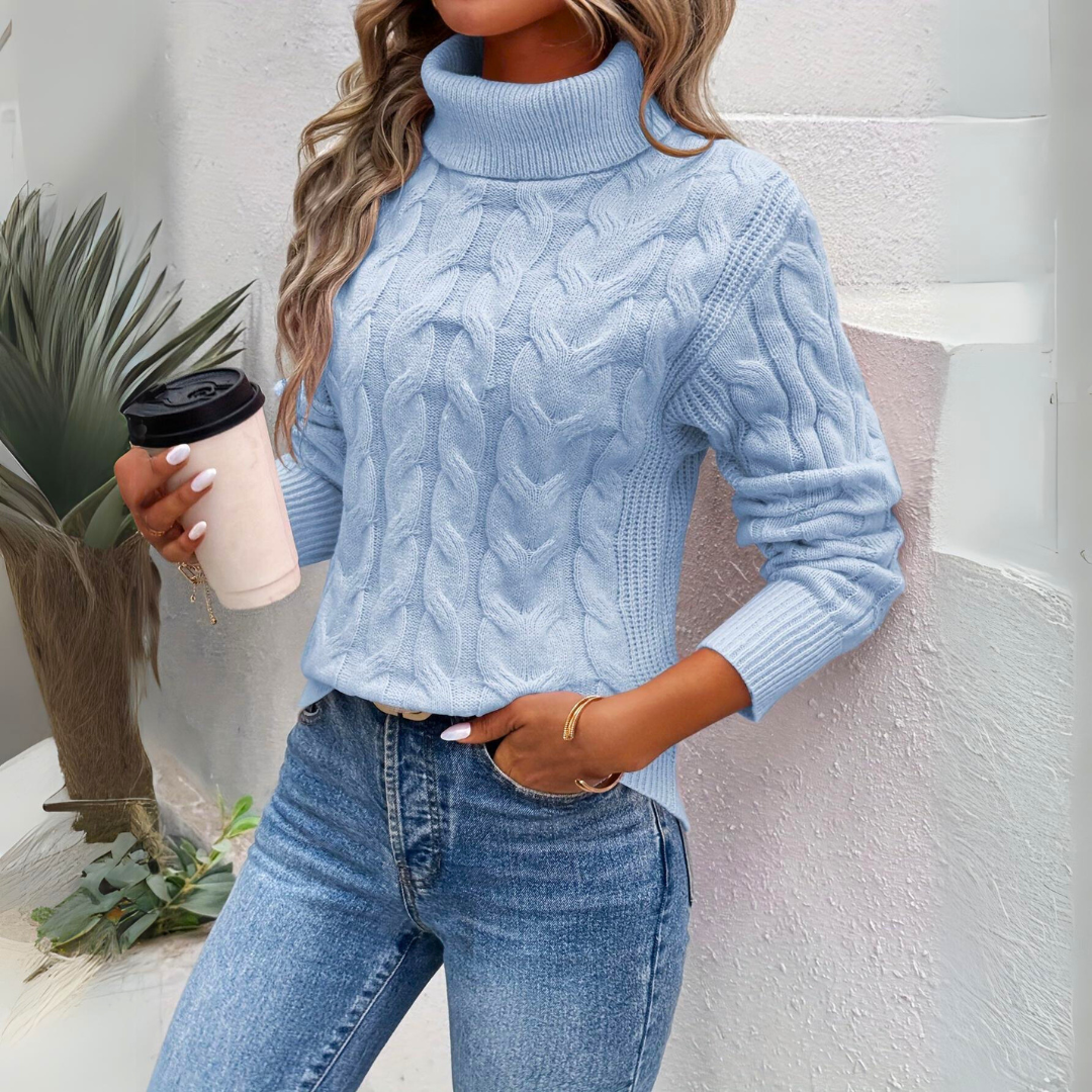Mirabella | Warmer gestrickter Rollkragenpullover für Damen