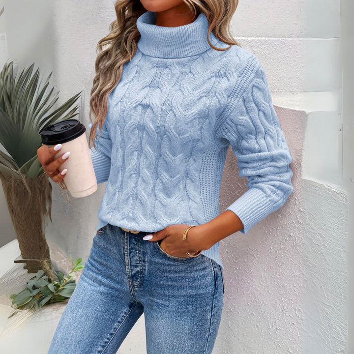 Mirabella | Warmer gestrickter Rollkragenpullover für Damen