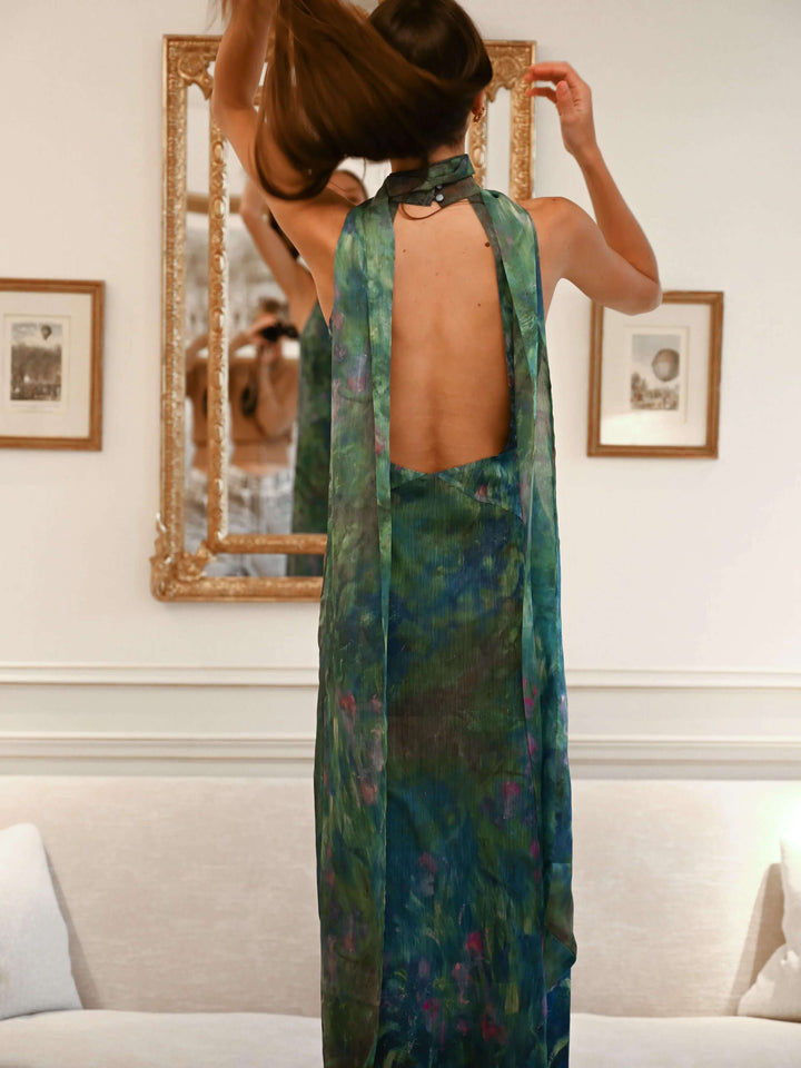 Vilma Maxikleid - Schwertlilien