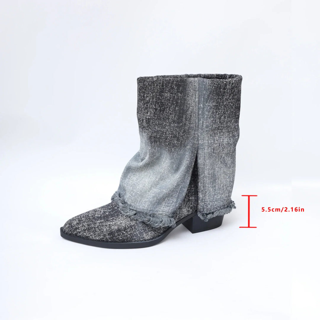 Diwata - Denim-Stiefel