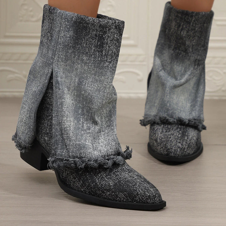 Diwata - Denim-Stiefel