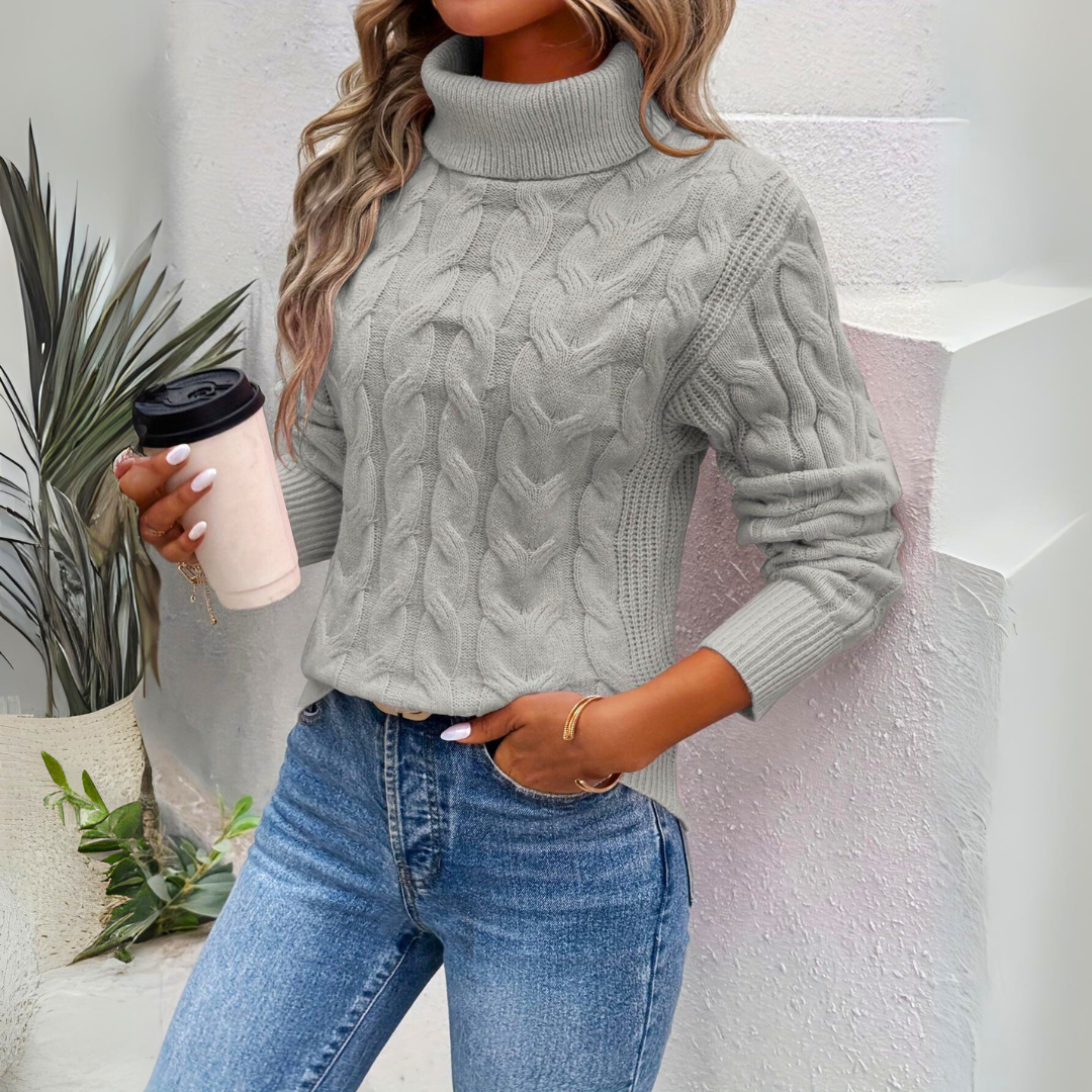 Mirabella | Warmer gestrickter Rollkragenpullover für Damen