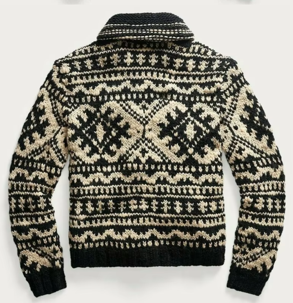 Augustine | Winter Herrenpullover aus Wolle mit Reißverschluss