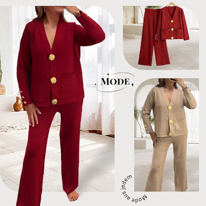 Vet-Elegantes 2-teiliges Set für Damen