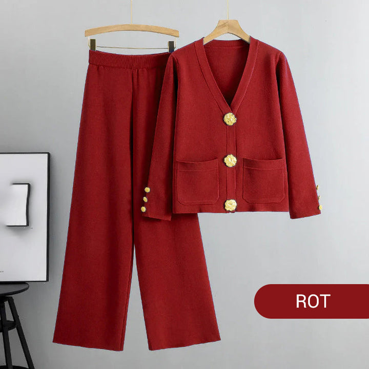 Vet-Elegantes 2-teiliges Set für Damen