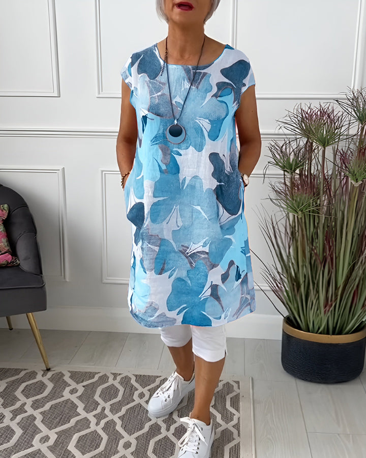 Molly™| Mehrfarbiges entspanntes langes Blumentop