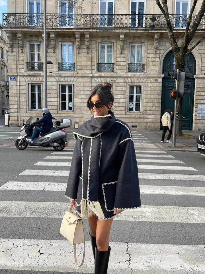 Aaliah | Einzigartige Jacke und Halstuch in einem!