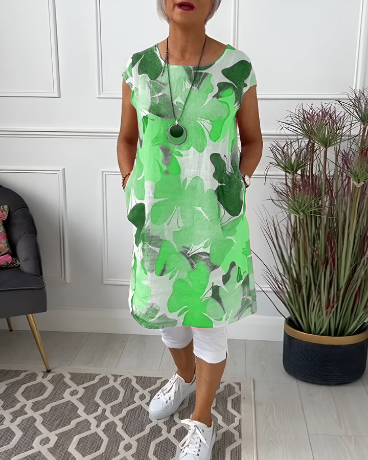 Molly™| Mehrfarbiges entspanntes langes Blumentop