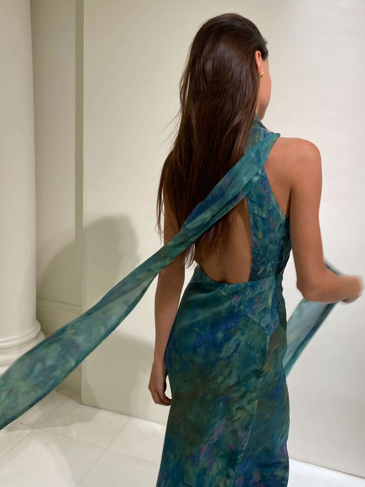 Vilma Maxikleid - Schwertlilien