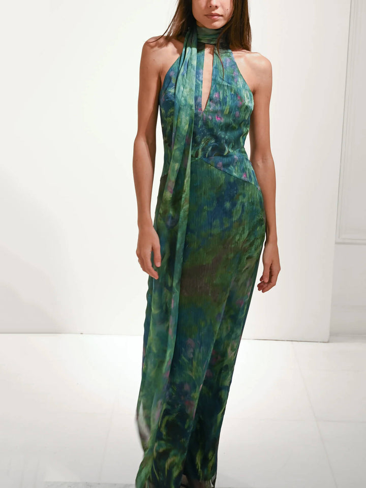 Vilma Maxikleid - Schwertlilien