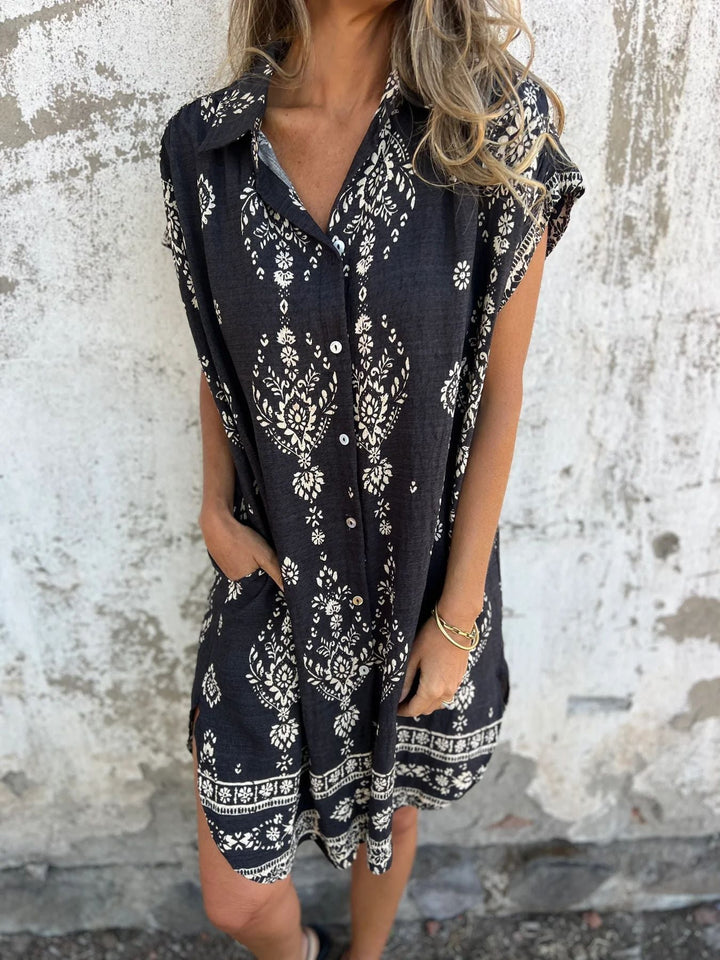 JAM | Lässiges, locker sitzendes Kleid mit kurzen Ärmeln