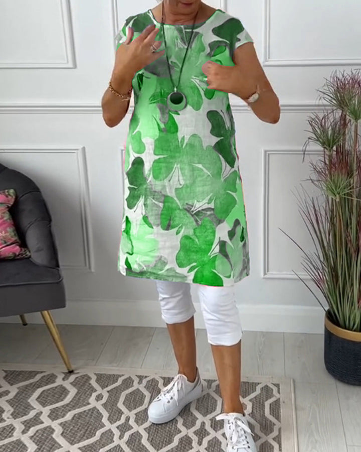 Molly™| Mehrfarbiges entspanntes langes Blumentop