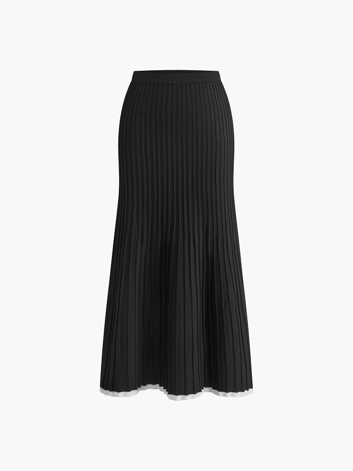 Berrie | Strickkleid mit kontrastierenden Manschetten