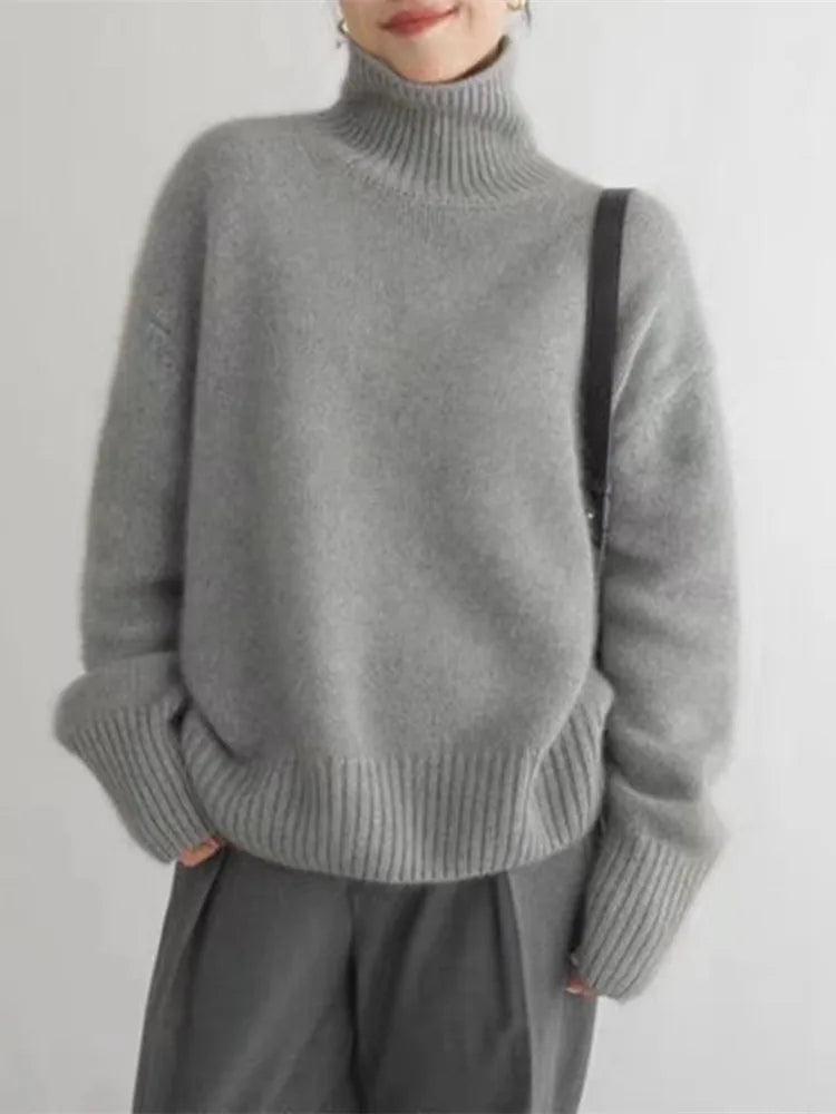 Irina | Rollkragenpullover aus Wolle