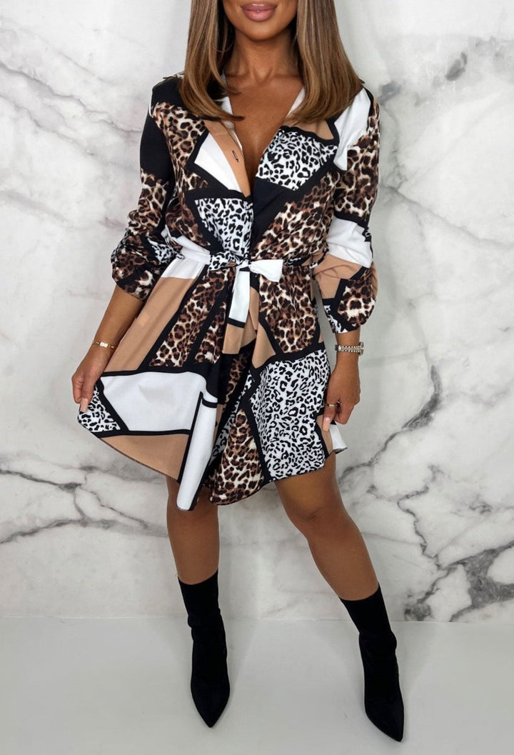 Pollen |  Flirty Hemdkleid mit Tierprint