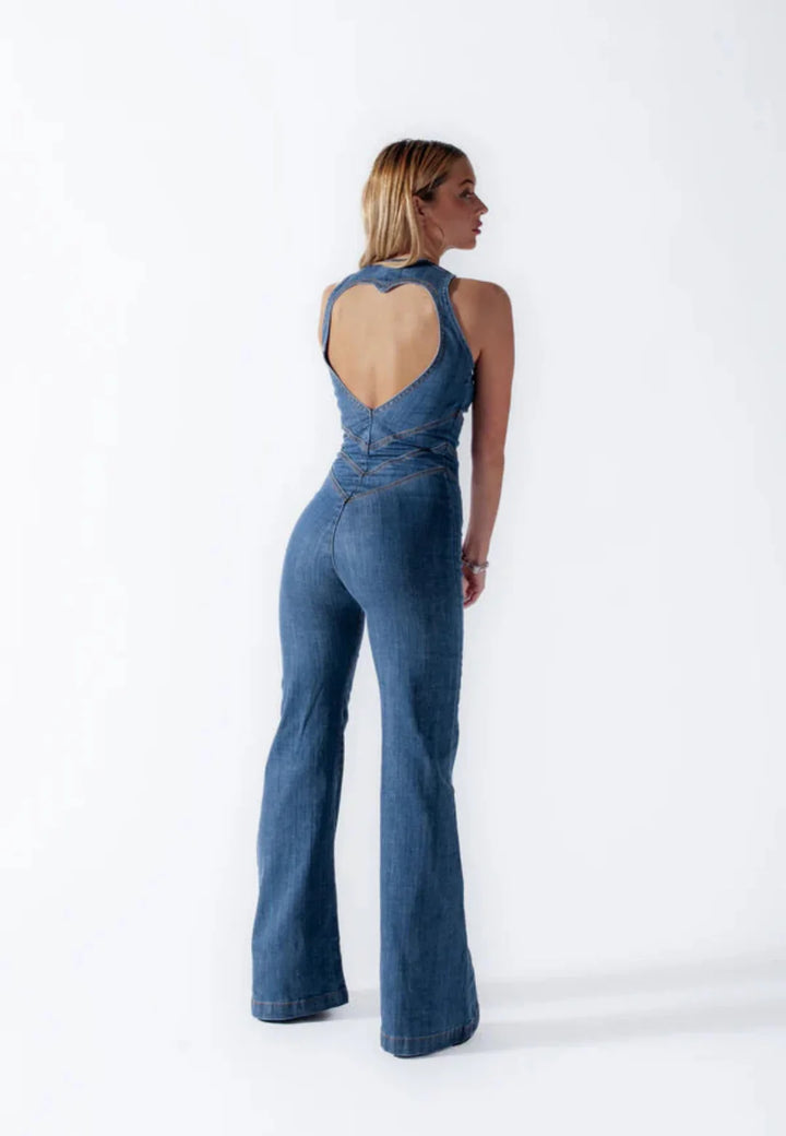 Ayla Heart | Denim Jumpsuit