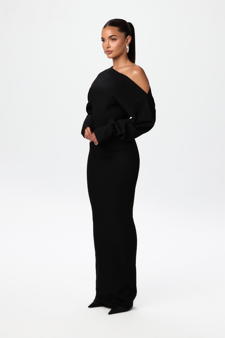 Belen Off Shoulder Pullover Kleid