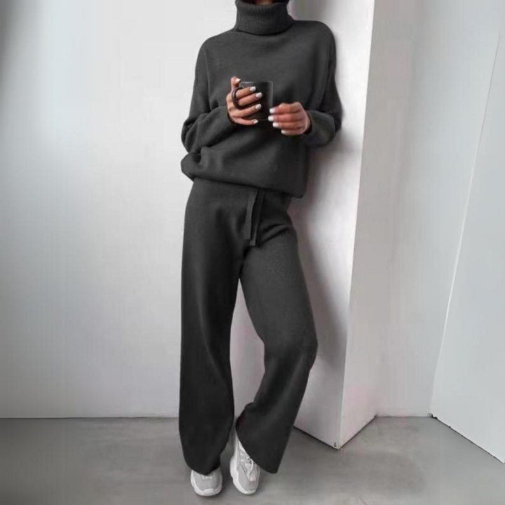 Carmel | 2-teiliges Set, Rollkragenpullover und lange Hose