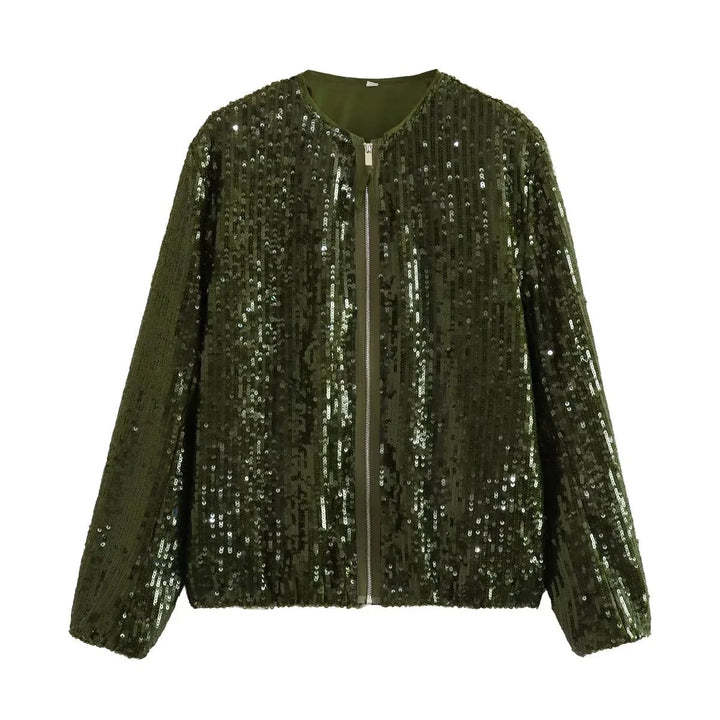 Jezza | Pailettes Bomberjacke