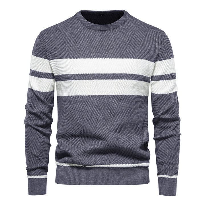 Ione | Gestreifter Pullover mit Rundhalsausschnitt