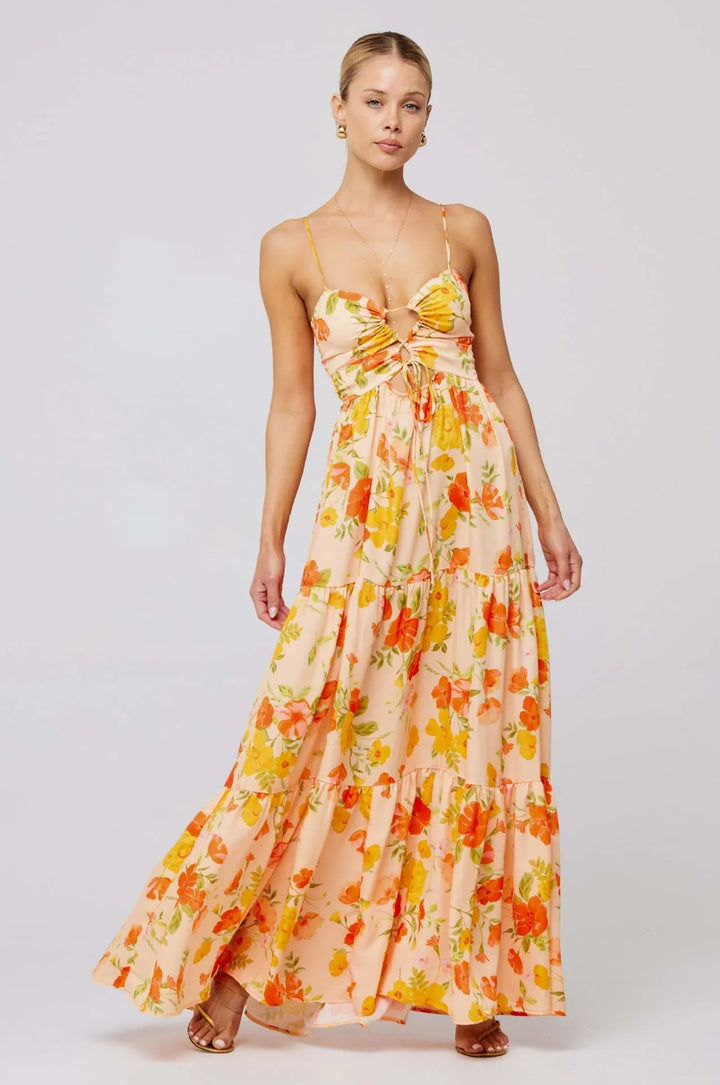 Queeni | Maxikleid mit Ausschnitt