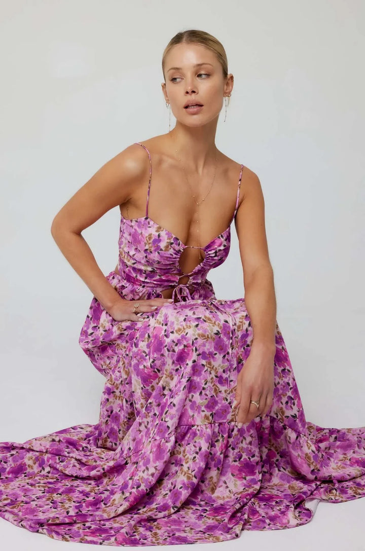 Queeni | Maxikleid mit Ausschnitt