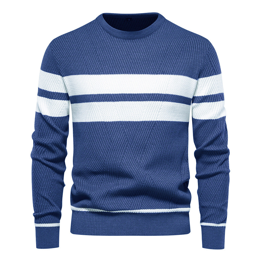 Ione | Gestreifter Pullover mit Rundhalsausschnitt