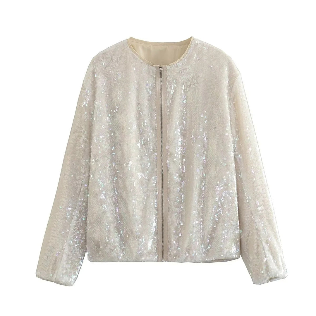 Jezza | Pailettes Bomberjacke
