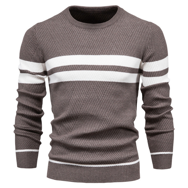 Ione | Gestreifter Pullover mit Rundhalsausschnitt