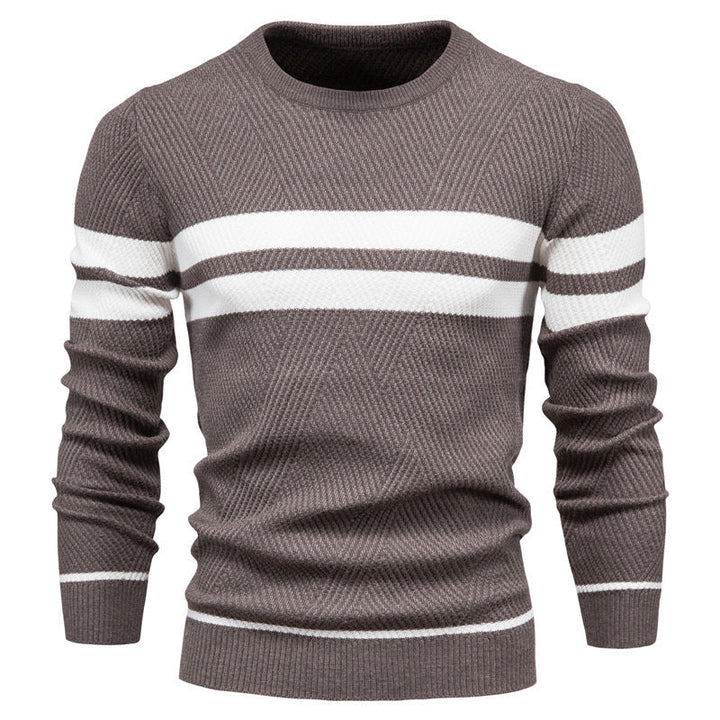 Ione | Gestreifter Pullover mit Rundhalsausschnitt