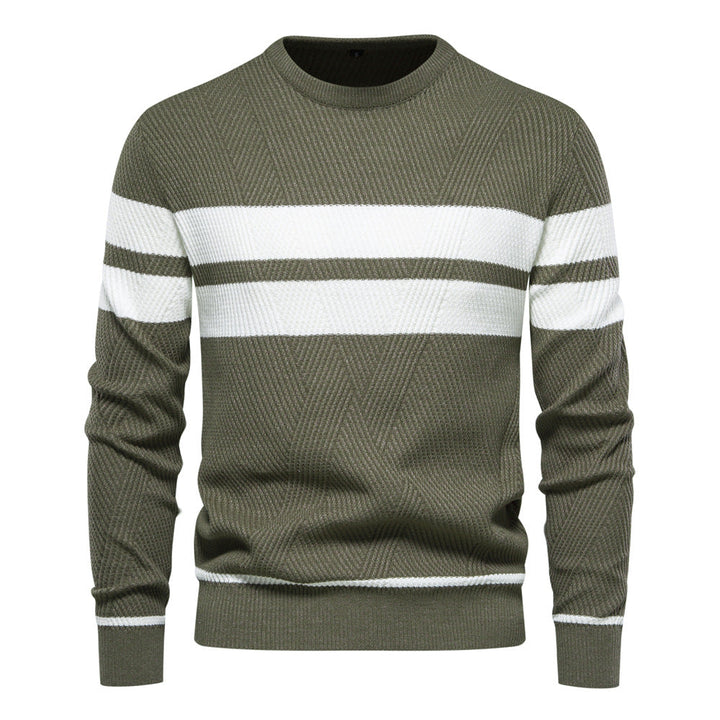 Ione | Gestreifter Pullover mit Rundhalsausschnitt