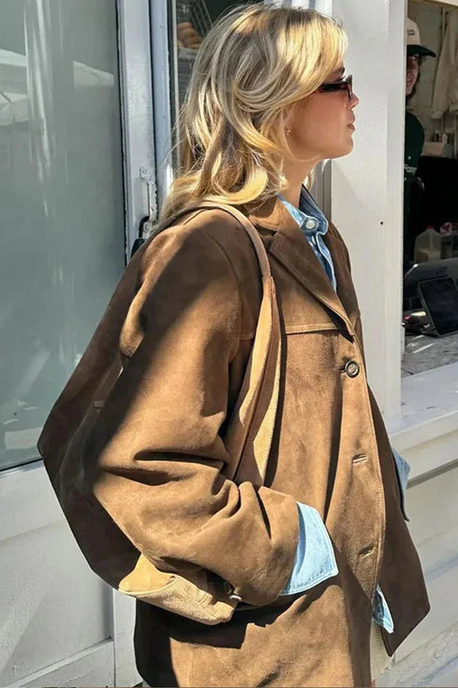 Roselle Wildleder-Blazer