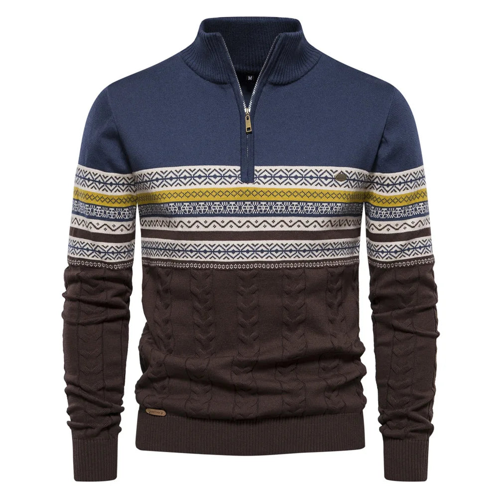 ALEJANDRO | WARMER WINTERPULLOVER MIT REISSVERSCHLUSS