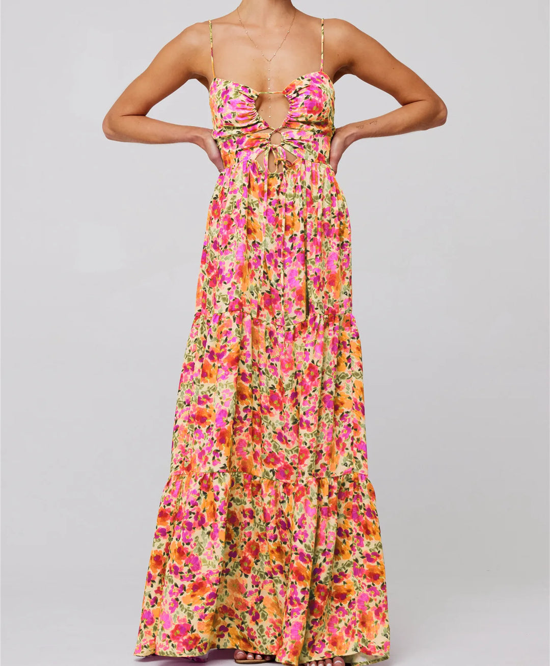 Queeni | Maxikleid mit Ausschnitt