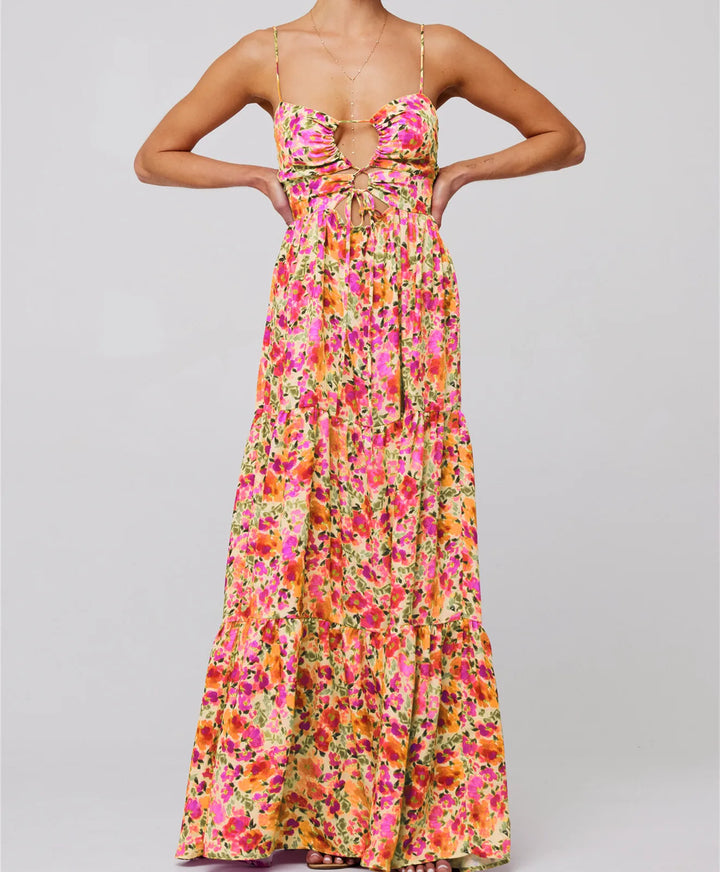 Queeni | Maxikleid mit Ausschnitt