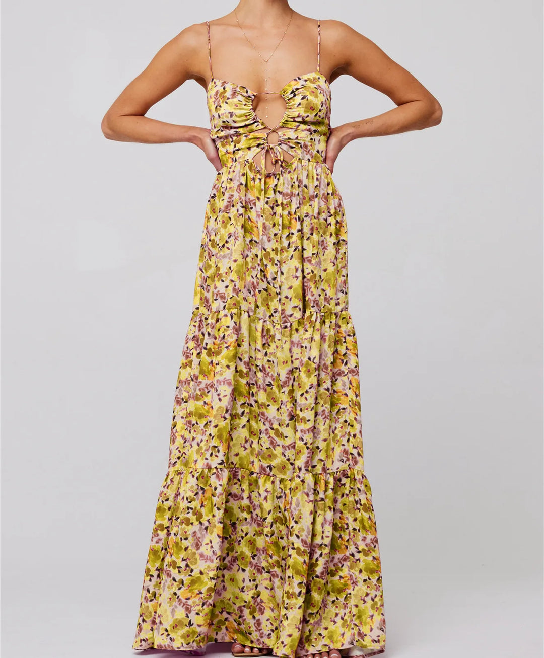 Queeni | Maxikleid mit Ausschnitt