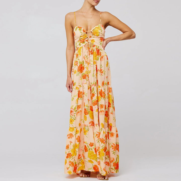 Queeni | Maxikleid mit Ausschnitt