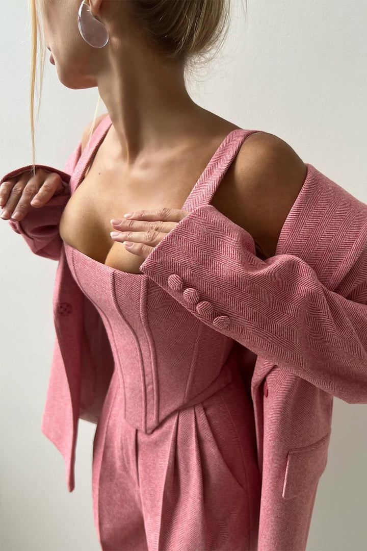 Amore™ - Dreiteiliges Set mit doppelreihigem Blazer