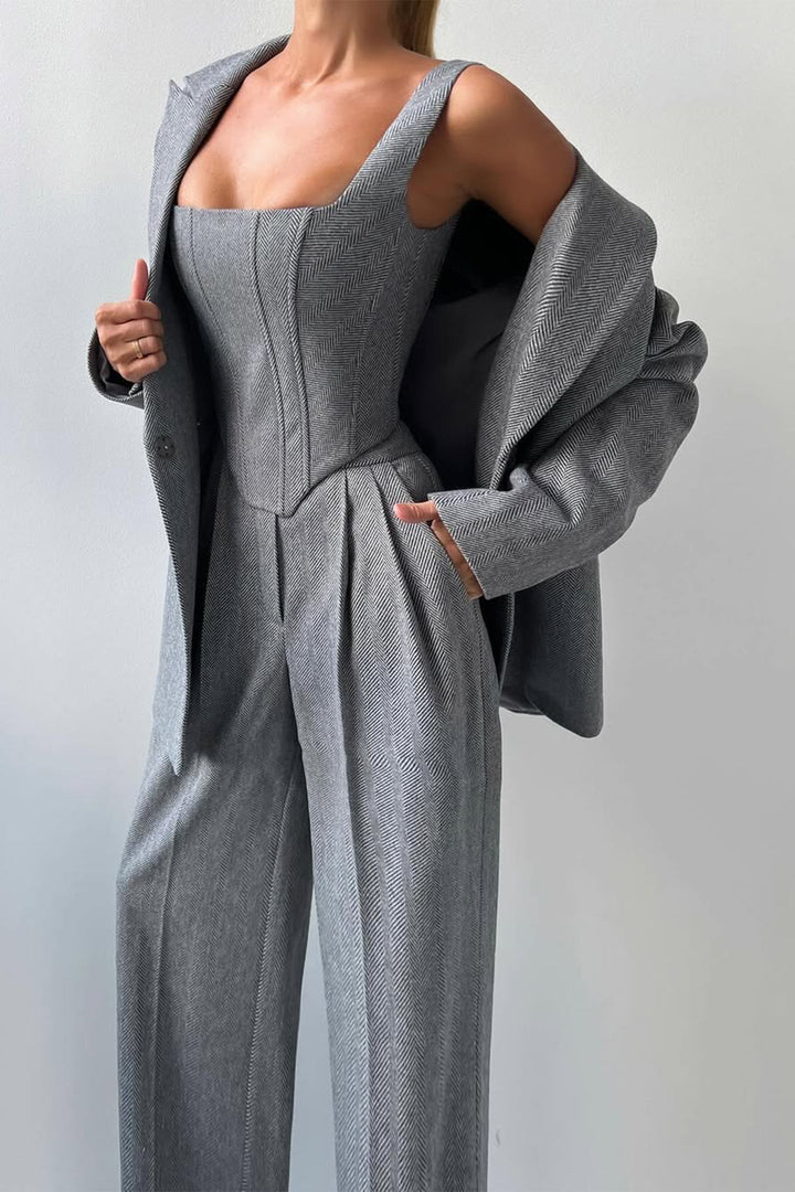 Amore™ - Dreiteiliges Set mit doppelreihigem Blazer