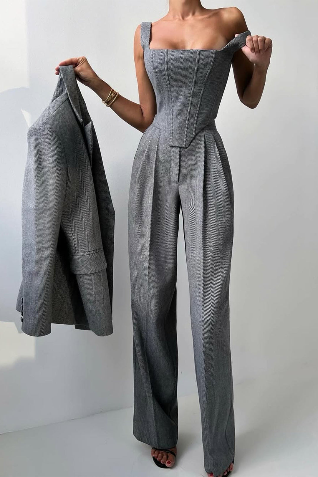 Amore™ - Dreiteiliges Set mit doppelreihigem Blazer