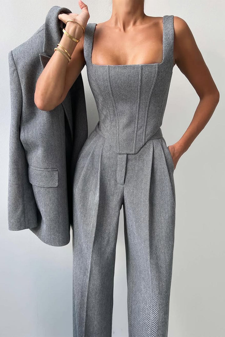 Amore™ - Dreiteiliges Set mit doppelreihigem Blazer