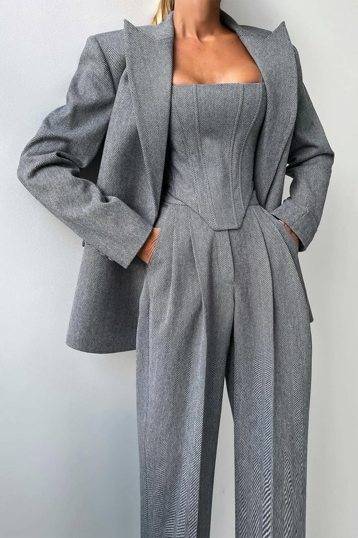 Amore™ - Dreiteiliges Set mit doppelreihigem Blazer
