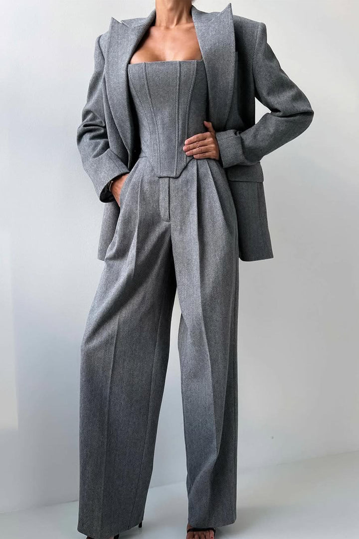 Amore™ - Dreiteiliges Set mit doppelreihigem Blazer