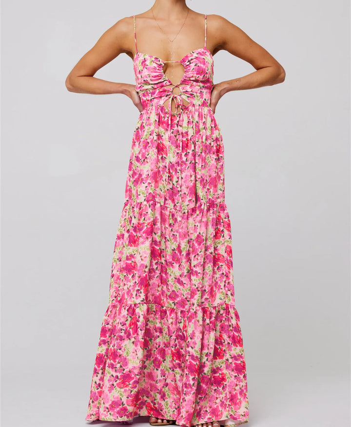 Queeni | Maxikleid mit Ausschnitt