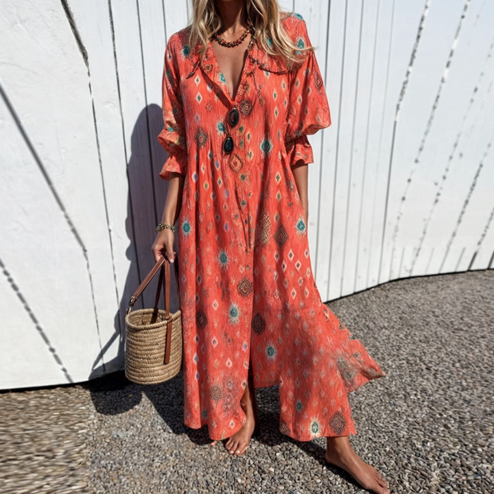 Veronica- Atmungsaktives Frühjahr/Sommer-Kleid