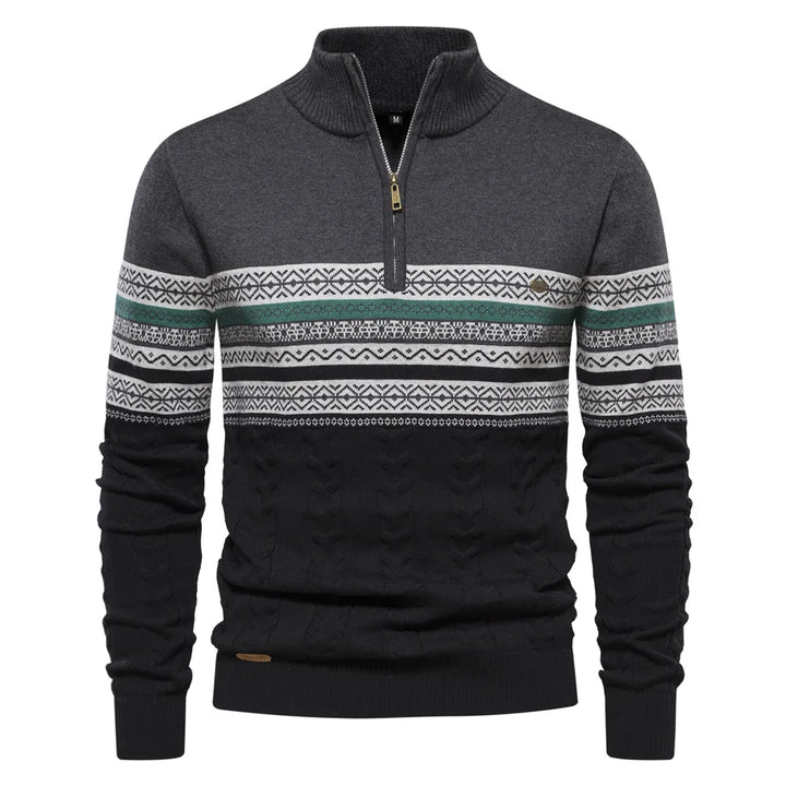 ALEJANDRO | WARMER WINTERPULLOVER MIT REISSVERSCHLUSS
